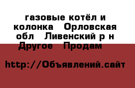 газовые котёл и колонка - Орловская обл., Ливенский р-н Другое » Продам   